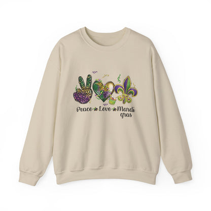 Peace Love Mardi Gras