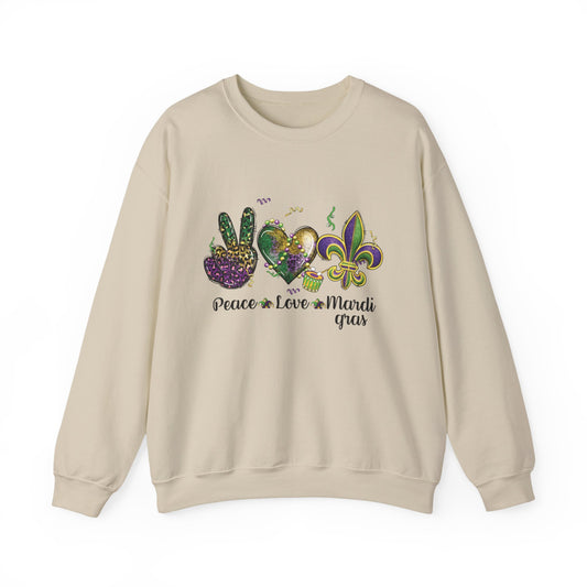 Peace Love Mardi Gras